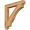 Ekena Millwork Balboa Arts & Crafts Rough Sawn Bracket, Western Red Cedar, 6"W x 46"D x 46"H BKT06X46X46BOA03RWR - alternate 1